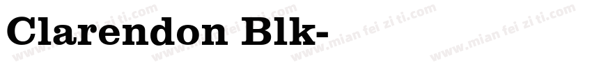 Clarendon Blk字体转换
